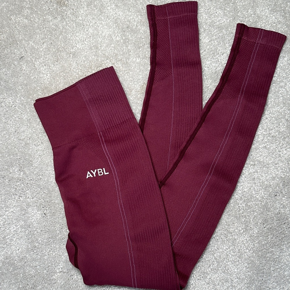 AYBL Maroon Reflex Seamless Leggings